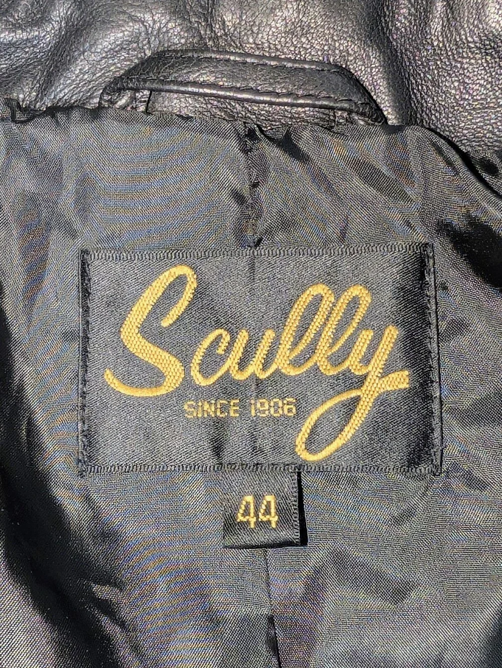 Vintage 90's Men's Scully Black Leather Western Jacket Blazer Men's size 44